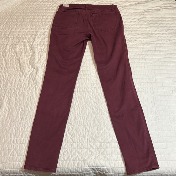 TNA Women’s Burgundy Cotton Jeans Size 4 EUC - Picture 3 of 4